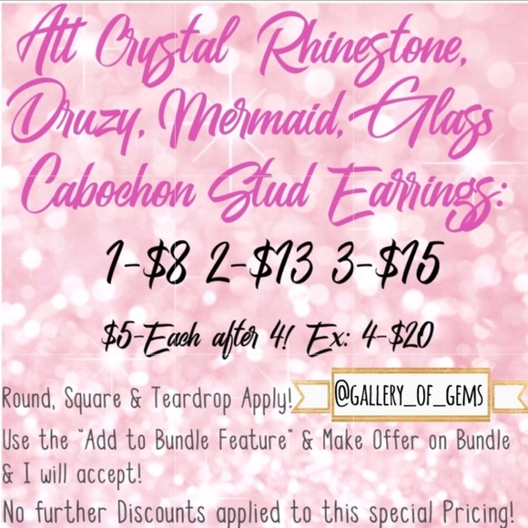 Green Chunky Druzy Copper Stud Earrings! - Picture 5 of 5